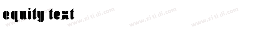 equity text字体转换